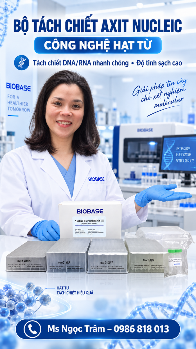  BỘ TÁCH CHIẾT AXIT NUCLEIC BIOBASE – CÔNG NGHỆ HẠT TỪ